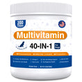 Load image into Gallery viewer, ULTIMATE 40-in-1 Multivitamin Chews for Dogs – STOP Allergies, Shedding & Joint Pain! Probiotics + Omega-3 + Glucosamine + Turkey Tail Mushroom – Immune, Skin, Coat, Heart, Liver, Gut, Hip & Joint Support – 200 Chews, Chicken Flavor