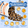 Load image into Gallery viewer, ColEaze Omega Skin & Coat Chews for dogs – 200 Soft Chews of Total Body Domination. Salmon Oil + Glucosamine + MSM + 5-Strain Probiotics + Multi-Collagen. No Greasy Residue. No Grain. No Sugar. Just a Shiny Coat, Strong Joints, and an Iron Immune System