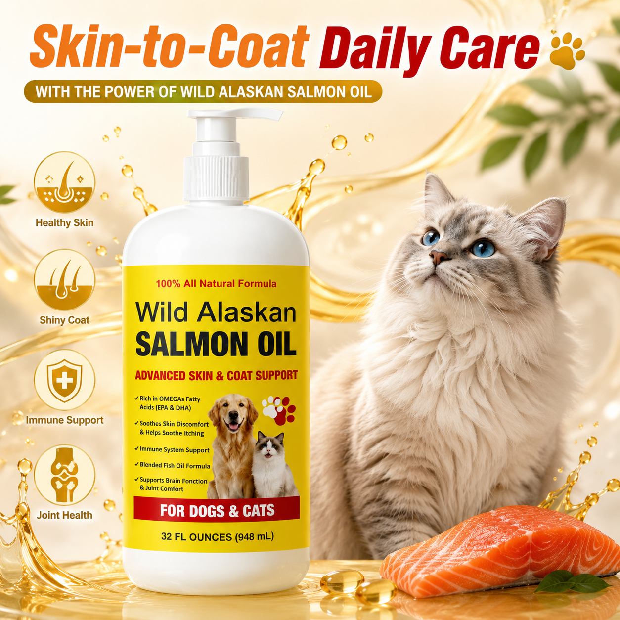 Stop Buying Rancid Fish Oil. Here's What Actually Works for Your Pet's Skin & Coat