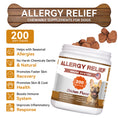 Load image into Gallery viewer, Allergy & Itch Chews for Dogs - Natural Allergy Relief, Itchy Skin, Immune Support and Probiotics - 200 Count
