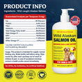 Load image into Gallery viewer, WILD ALASKAN SALMON OIL FOR DOGS & CATS – 32oz BIG BOTTLE – 99.9% PURE FAT – OMEGA 3-6-9 EPA DHA – STOPS ITCHING, SHEDDING & HOT SPOTS IN DAYS – SKIN, COAT, HEART, BRAIN, JOINTS & IMMUNITY – ALL NATURAL – NO FILLERS – VET APPROVED
