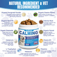 Load image into Gallery viewer, ColEaze Calming Chews for dogs – 200 Soft Chews of Nuclear Chill. Fast-Acting Melatonin + L-Tryptophan + 10 Natural Calming Agents. Destroys Anxiety from Fireworks, Thunder, Separation & Vet Visits. Zero Grain, Zero Sugar, Zero Weakness

