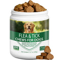Load image into Gallery viewer, FLEA & TICK KILLER CHEWS FOR DOGS – NO HARSH CHEMICALS, NO COLLARS, NO MESS! Natural 6-in-1 Defense Against Fleas, Ticks, Mosquitoes, Mites & Lice – Promotes Healthy Skin & Shiny Coat – 200 Chicken Soft Chews – All Breeds & Ages
