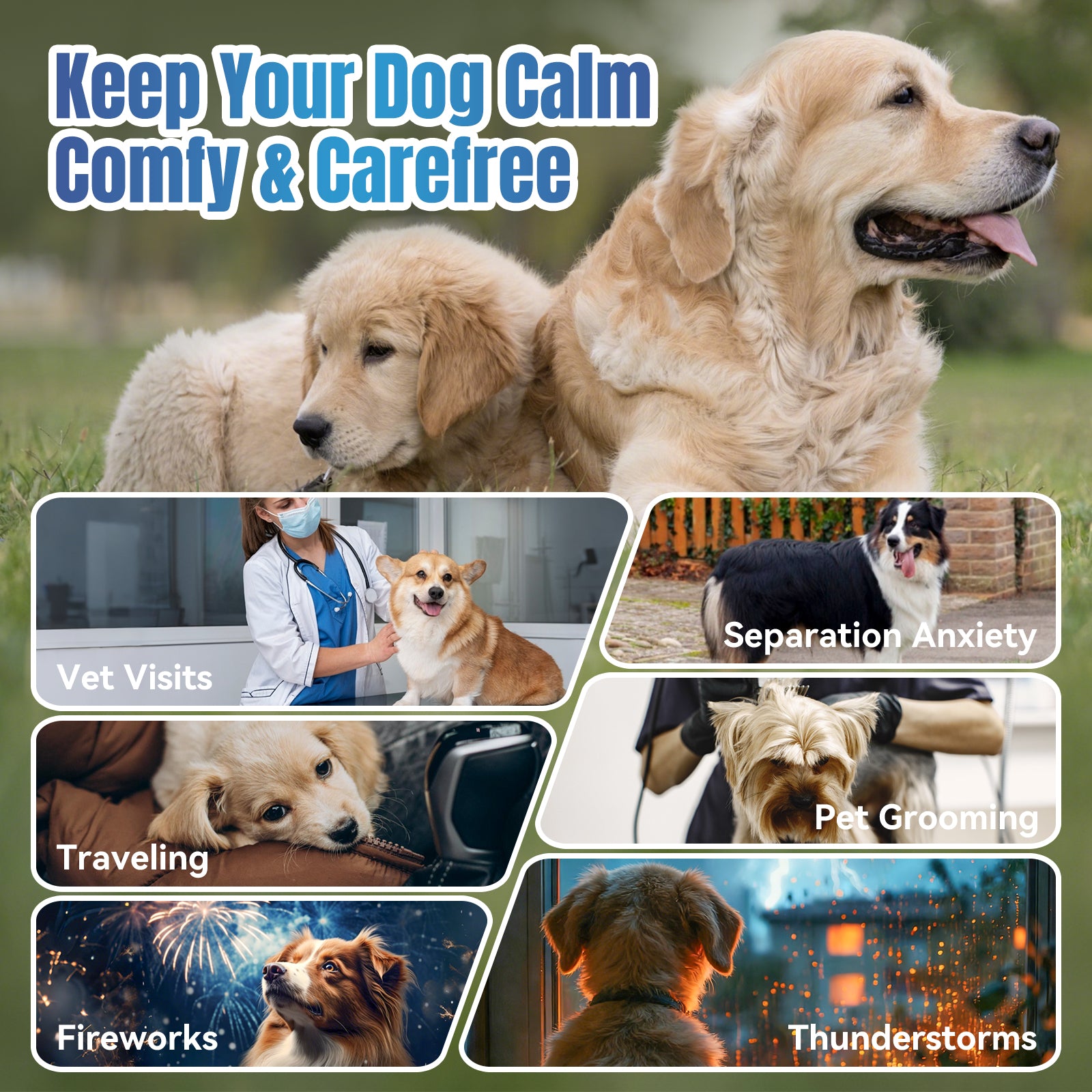 ColEaze Calming Chews for dogs – 200 Soft Chews of Nuclear Chill. Fast-Acting Melatonin + L-Tryptophan + 10 Natural Calming Agents. Destroys Anxiety from Fireworks, Thunder, Separation & Vet Visits. Zero Grain, Zero Sugar, Zero Weakness