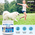 Load image into Gallery viewer, Allergy Chews for Dogs – Ultimate Itch Relief for Skin Allergies, Licking Paws, Hot Spots, Itchy Ears & Seasonal Allergies – Colostrum + Salmon Oil + Probiotics + Omega-3 – Vet-Formulated Anti-Itch Bites – All Breeds & Ages, Salmon Flavor, 200 Count
