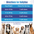 Load image into Gallery viewer, ColEaze Calming Chews for dogs – 200 Soft Chews of Nuclear Chill. Fast-Acting Melatonin + L-Tryptophan + 10 Natural Calming Agents. Destroys Anxiety from Fireworks, Thunder, Separation & Vet Visits. Zero Grain, Zero Sugar, Zero Weakness
