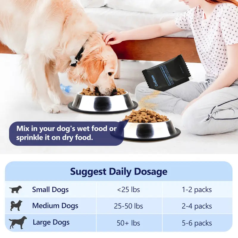ColEaze Glucosamine for Dogs – The Ultimate 3D Mobility Assault for Joint Pain, Stiffness & Slow Decline. NSAID-Free, Vet-Strength, 60 Sachets of Pure Cartilage Regeneration Power
